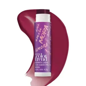 Barrita Labial Con Sabor Mora Color Trend