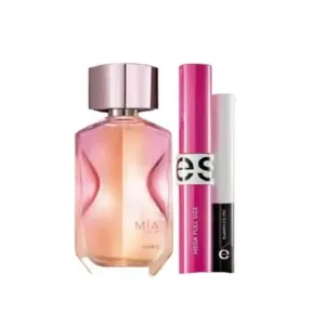 Mia Solar Perfume De Mujer Con Rimel Y Delineador Ojos