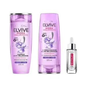 Pack Acido Hialuronico para piel y Cabello Elvive 370ml
