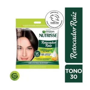 Retocador De Raíz En Crema Castaños Oscuros 30 Nutrisse Garnier